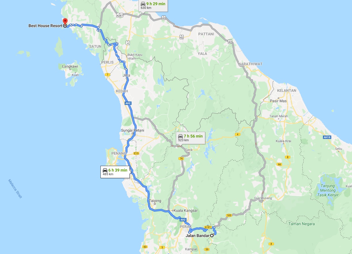 Singapore to Koh Lipe ride on Honda CB400X: Day 3