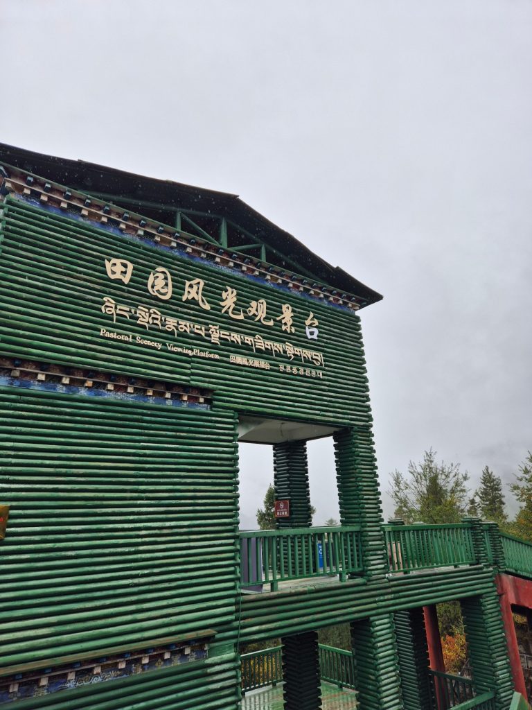 Niyang River Valley viewing platform in the rain
