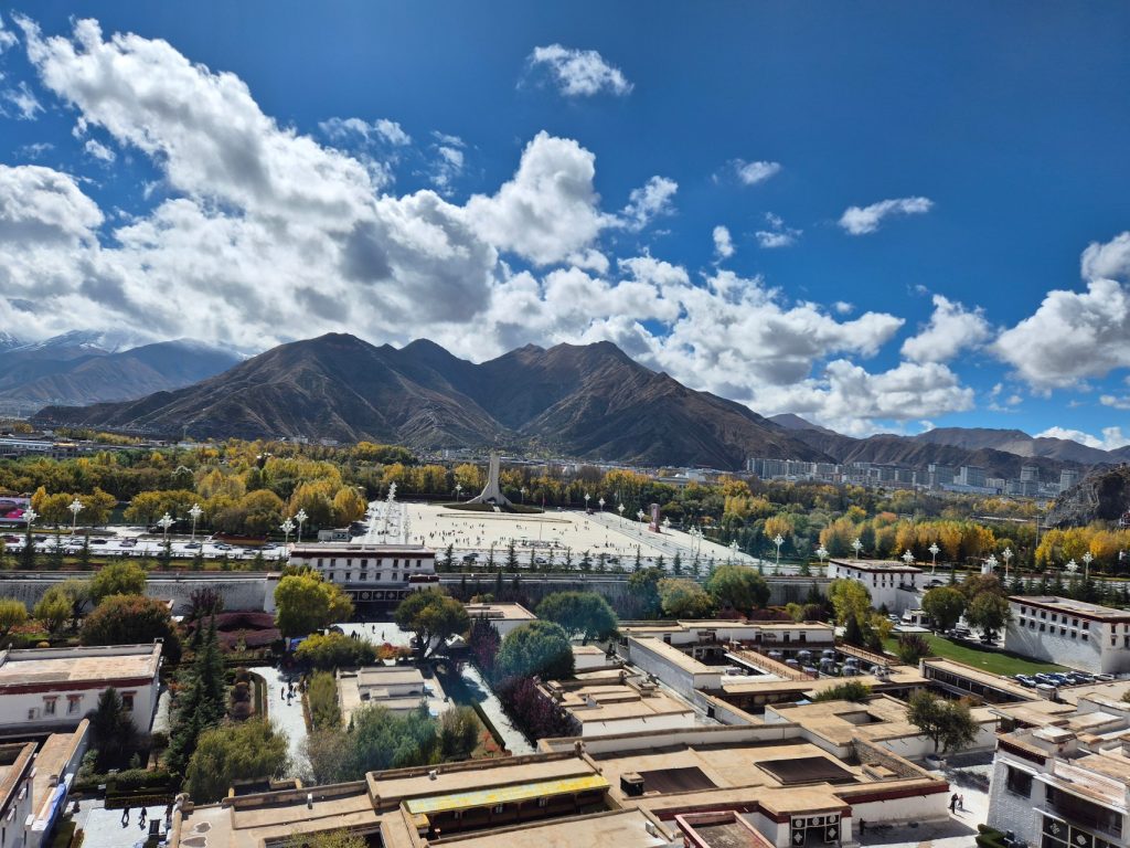View over Lhasa from Potala Palace