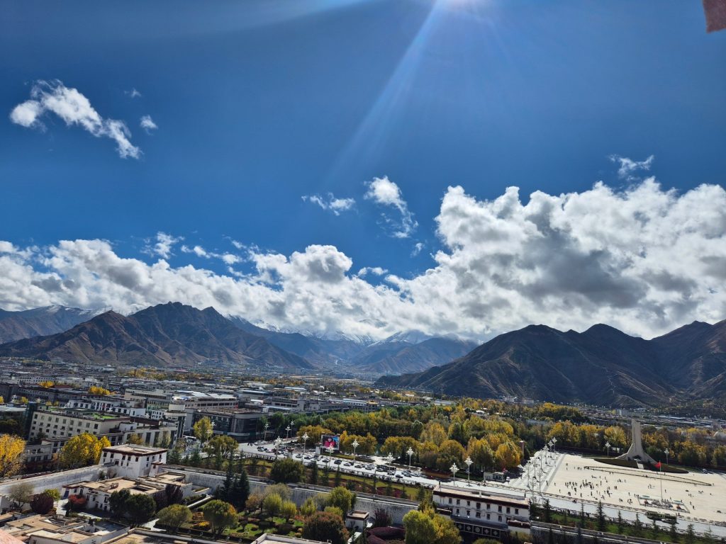 View over Lhasa from Potala Palace