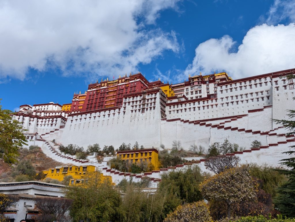 First view of Potala Palace Lhasa