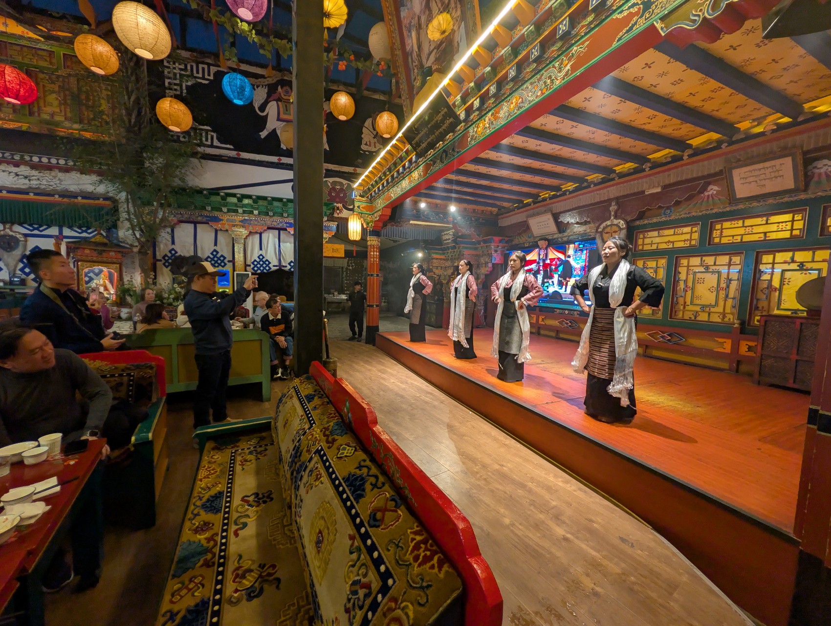 Traditional Tibetan dance performance