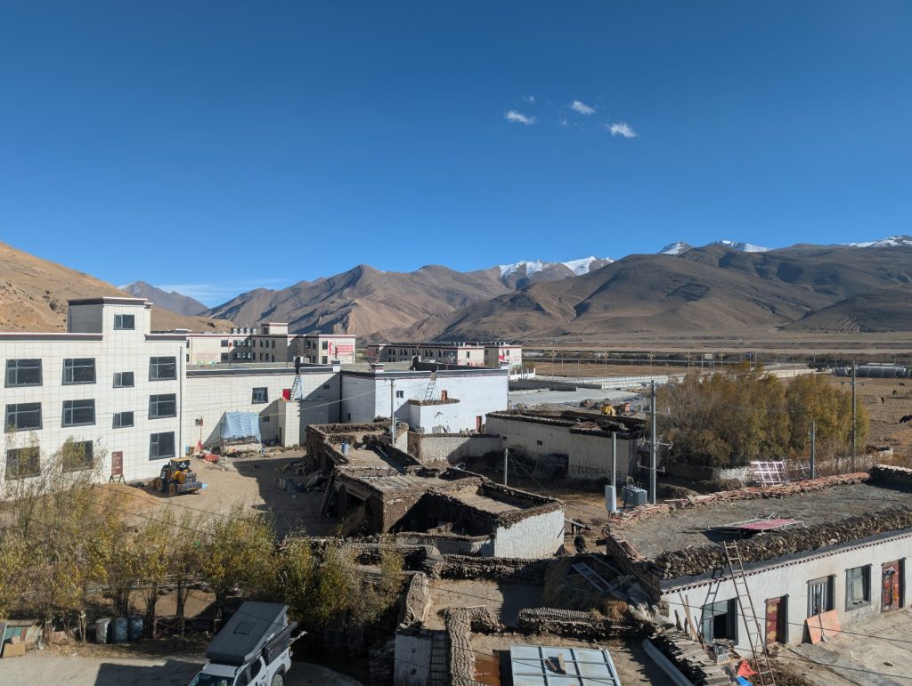 View from room at Vienna International Hotel Tingri Tibet