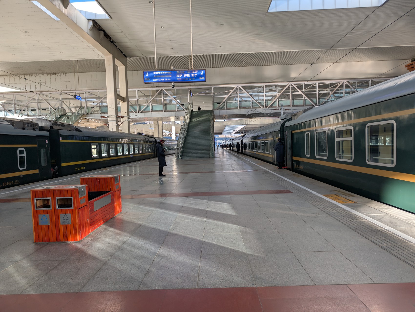 Qinghai–Tibet Railway train at Lhasa Railway Station