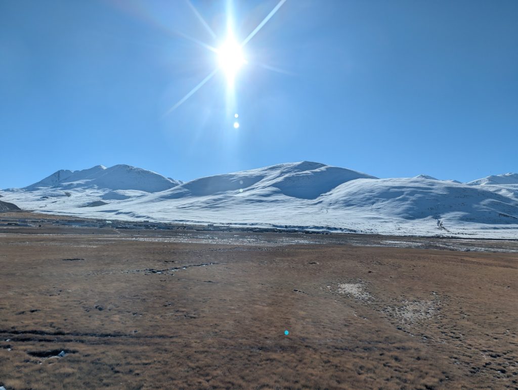 Tibetan Plateau scenery from Qinghai–Tibet Railway window