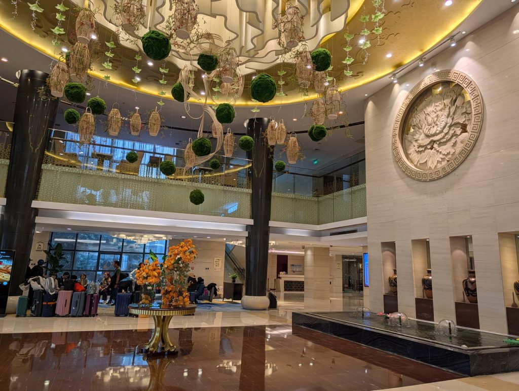 Hotel Lobby at Qinghai Hotel in Xining