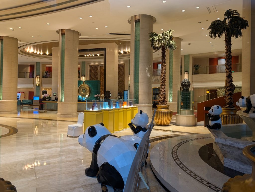 Hotel lobby of Chengdu Taihe International Hotel