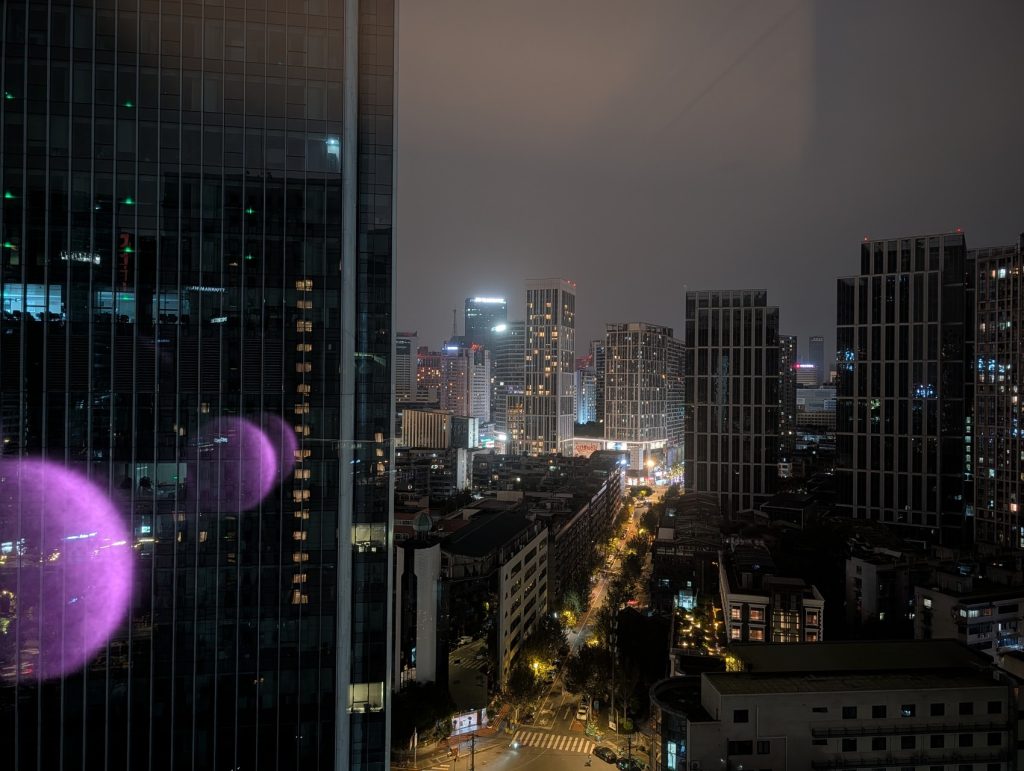 View from room at Chengdu Taihe International Hotel